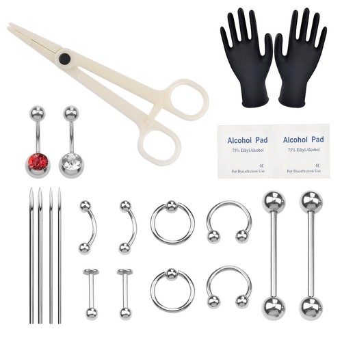 Body piercing kit ear nose - piercing,
