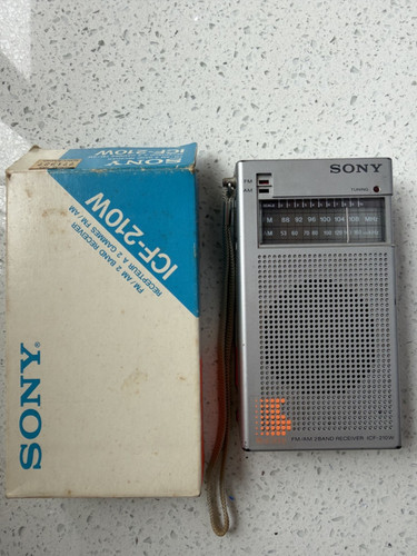 Vintage sony icf 210w - vintage, icf-210w