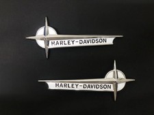 For Harley Vintage Style Gas Fuel Tank Emblems Badges Touring Softail Dyna