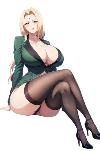 Tsunade seductive smile vinyl - smile,