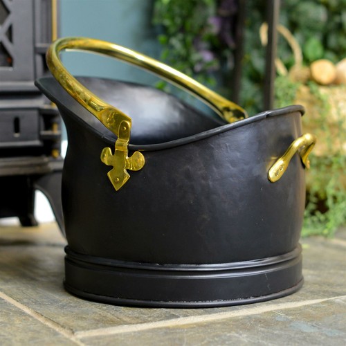 Polished brass black iron - polished,