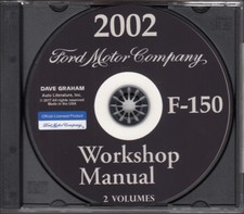 2002 Ford F-150 Shop Manual Set CD-ROM F150 Pickup Truck Service Workshop Repair