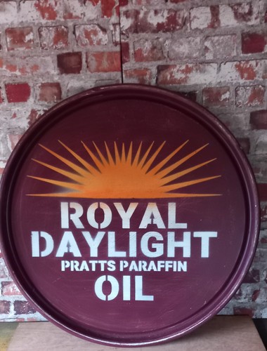 Upcycled oil drum lid royal - upcycled,