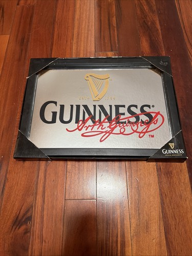 Vintage guinness beer mirrored - beer,