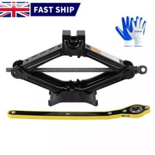 2.5 Ton Tonne Scissor Jack Lift Wind Up for Car Van Garage w/Crank Speed Handle~