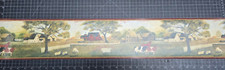 Farm House Wallpaper Border Barn Countryside Animals Horses Cows Sheep PC95182B