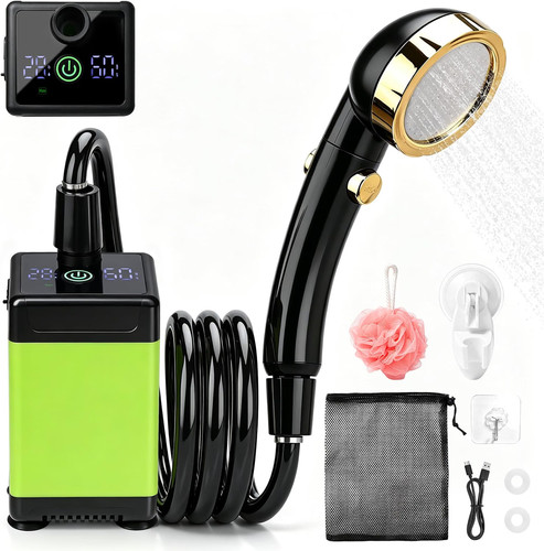Portable camping shower pump - portable,