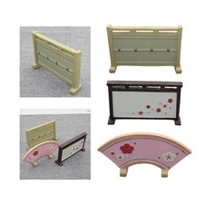 Japanese Dolls House Screen Furniture Toy Resin Dressing Screen Room Divider for
