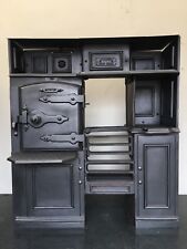 Restored Antique Cast Iron Victorian Kitchen Cooking Range Fireplace Hob (TA509)