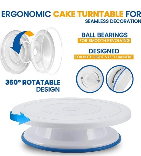 Rotating cake turntable