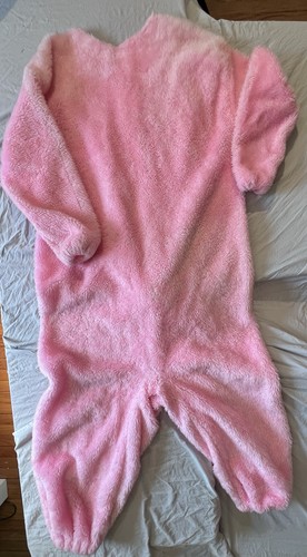 Vintage pink plush bunny - pink,