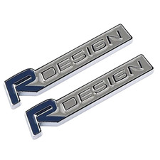 2x Blue Grill Badge Front