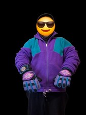 Vintage Jumper + Ski Gloves