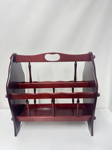 Vintage wooden magazine - vintage, rack