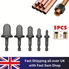 5x Tube Expander Swaging Air Conditioner Copper Pipe Drill Bit Flaring Tool