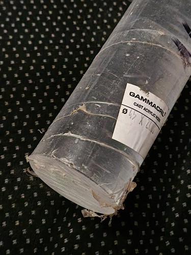 Clear cast acrylic rod - acrylic, various
