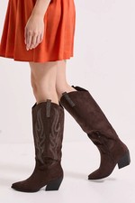 Faith Chocolate Western Boots
