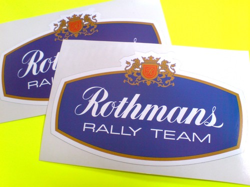 Rothmans rally team stickers - rothmans,