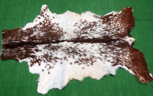 Luxury goat hide rug - hide, on