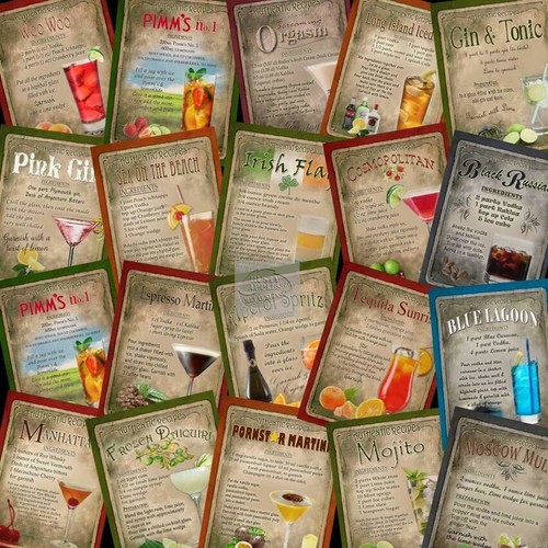 Vintage retro style cocktail - retro,