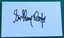 Sir Henry Cooper Signed Index
