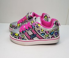 HEELYS X2 BOLT LIGHT UP SIZE 1UK EU33 GIRLS WHEELED SHOES ROLLER SKATES TRAINERS