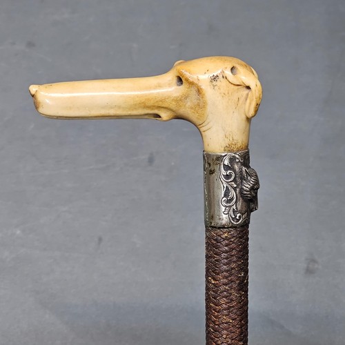 Antique cane walking stick - antique,