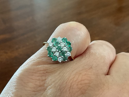 Vintage genuine emerald - genuine,