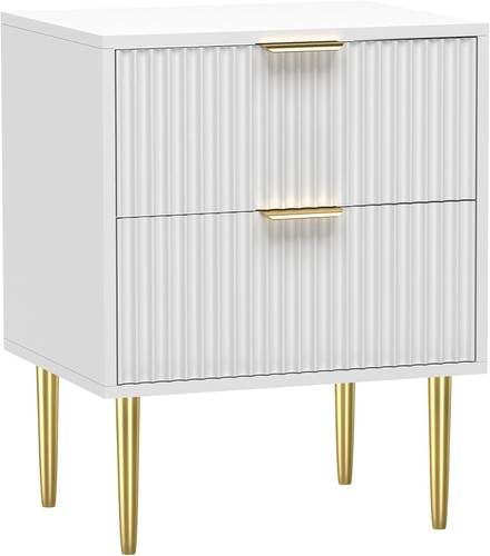 Hygrad white bedside - white, table