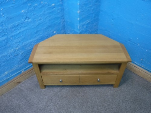 Solid light oak 1drawer corner - oak,