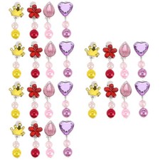  3 Pieces Childrens Clip on Earrings Girls for Kids Jewelry Toddlers Clip-on