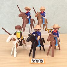 Playmobil Union Soldiers and Tracker Figures bundle with horses & more! ACW, US 