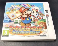 Paper Mario Sticker Star Nintendo 3DS CIB Original UK Pal Full Price Release!