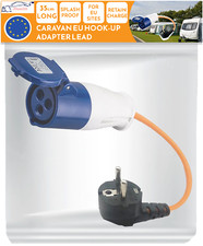 Xtremeauto European Caravan 16A Mains Hook Up Adapter Lead Camping Plug 200-250V