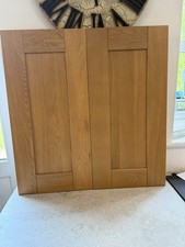 TWO X SOLID PIPPY OAK DOOR 350 WIDE x 720mm HIGH  GOOD QUALITY STOCK DZ565