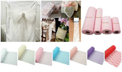 Lace net roll wedding chair - lace,