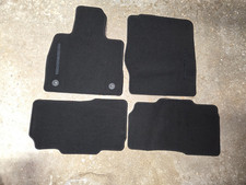 OEM 23-25 Ford Explorer BLACK Carpet Floor Mats w/ Embroidered Logos SET 4
