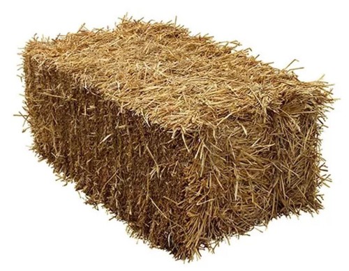 Barley straw bale box - bale, a