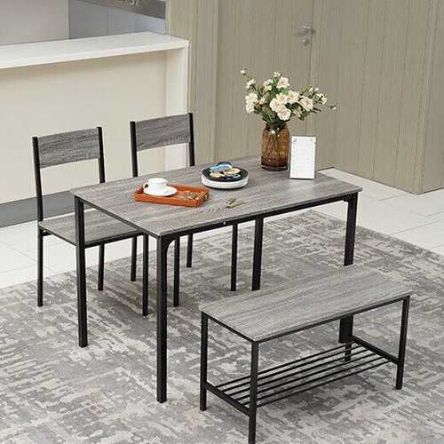 Dining table and chairs - table, set