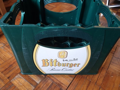 Bitburger beer crate plastic - bitburger,