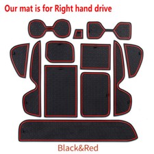 Rubber Gate Slot Pad Non-slip Cup Mats Accessories Fit for Toyota RAV4 2019-2021