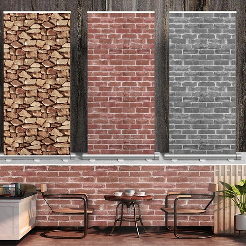 Effect red brick - 3d, wallpaper
