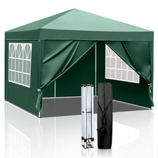 New 3x3M Waterproof Pop Up Gazebo Garden Wedding Party Canopy Tent with Sides UK