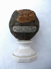 RARE ANTIQUE GOSS CHINA MODEL CANNON BALL EXCAVATED IN RYE 1907, FIRED BY FRENCH
