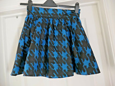 Striking Blue Black Skirt