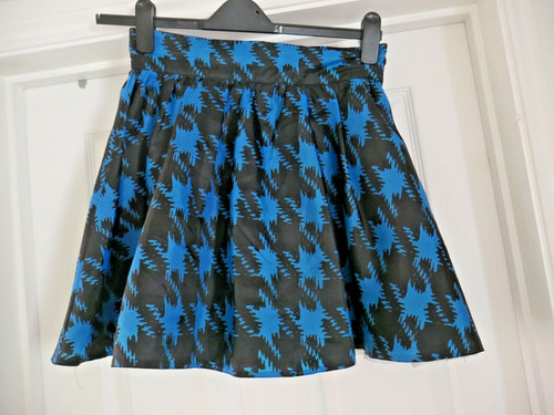 Striking blue black - black, skirt
