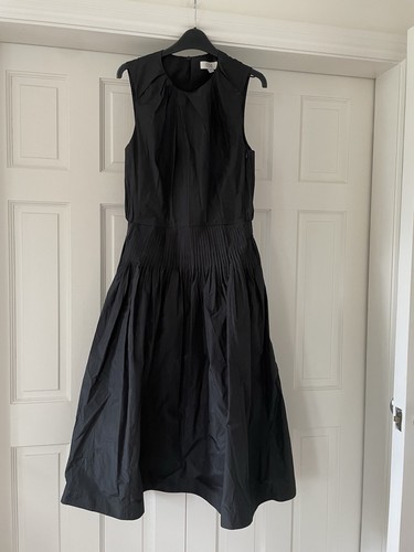 Cos black midi dress - midi,