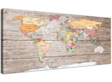 Large Decorative Map of World