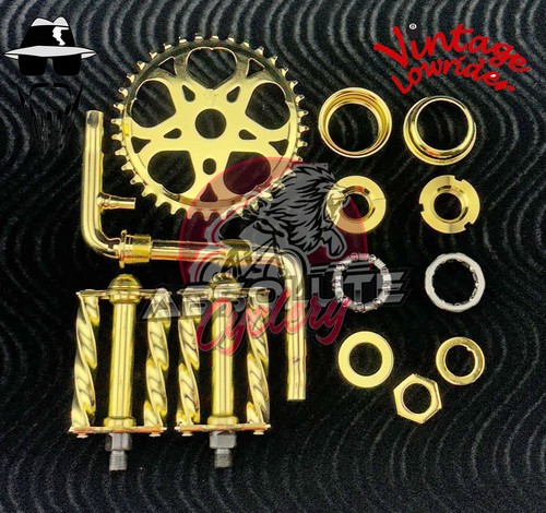 Vintage lowrider gold - gold, crank