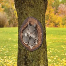 Squirrel Tree Hugger Sculpture